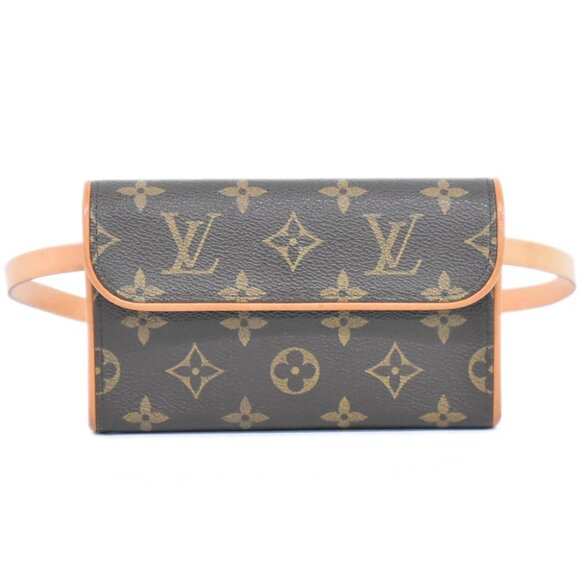 Louis Vuitton Pochette Florentine S Monogram Canvas Belt Bag Brown - Picture 1 of 10